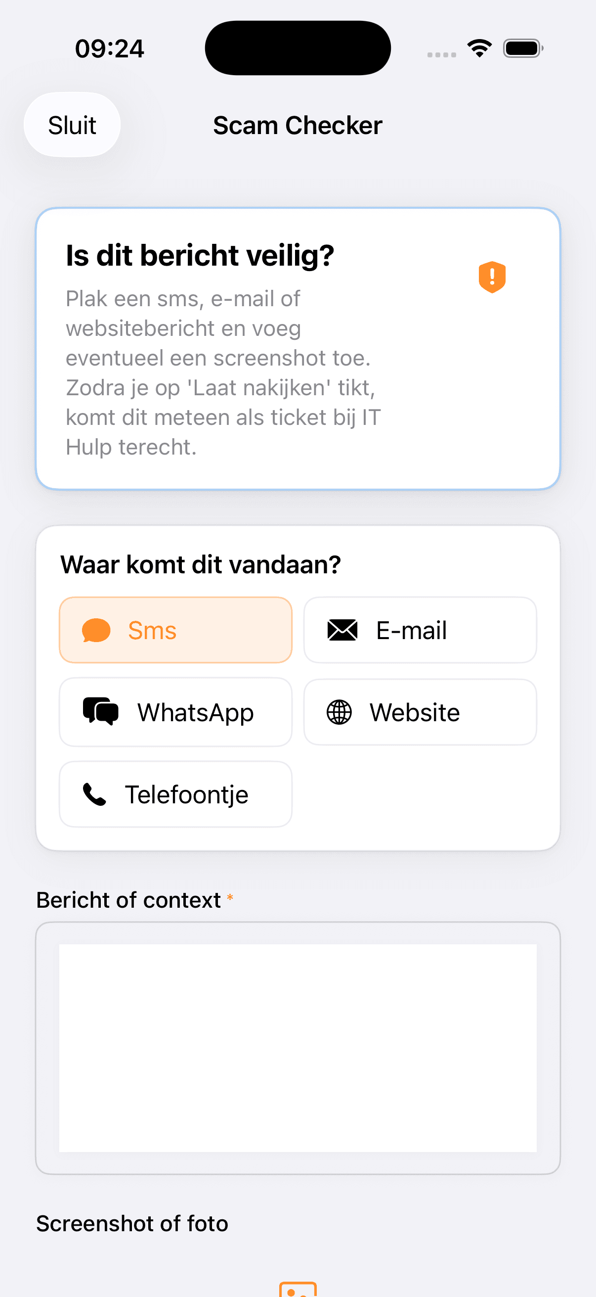 Mijn IT Hulp scherm 2