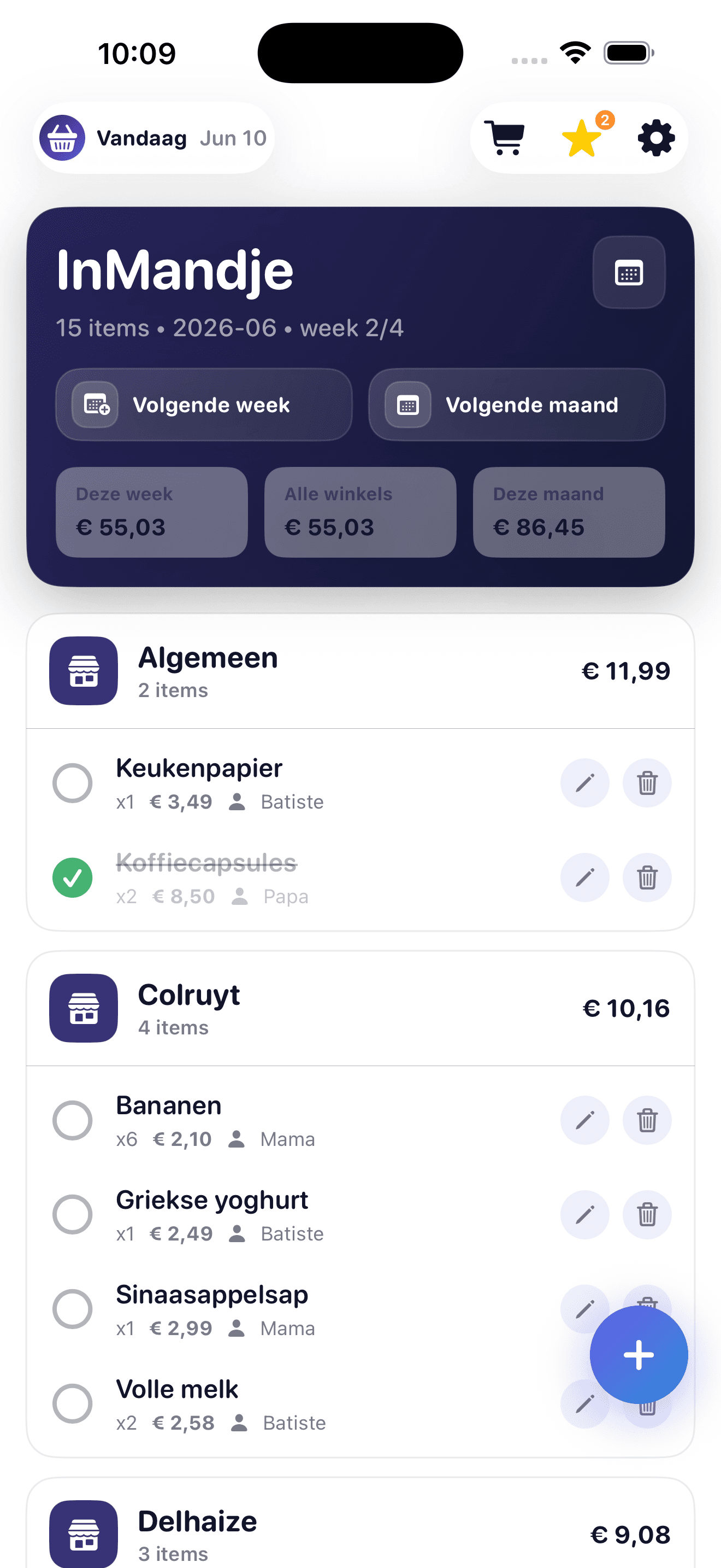 InMandje mockup